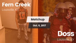 Matchup: Fern Creek vs. Doss  2017