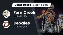 Recap: Fern Creek  vs. DeSales  2018