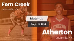 Matchup: Fern Creek vs. Atherton  2018