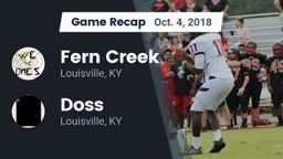 Recap: Fern Creek  vs. Doss  2018