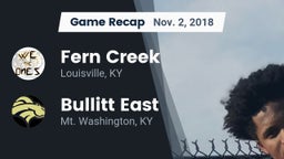 Recap: Fern Creek  vs. Bullitt East  2018