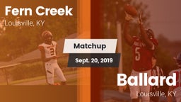 Matchup: Fern Creek vs. Ballard  2019