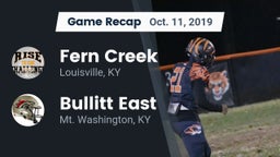 Recap: Fern Creek  vs. Bullitt East  2019