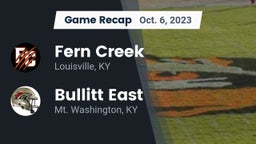 Recap: Fern Creek  vs. Bullitt East  2023