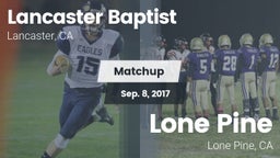 Matchup: Lancaster Baptist Hi vs. Lone Pine  2017