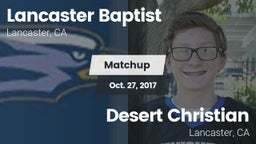 Matchup: Lancaster Baptist Hi vs. Desert Christian  2017
