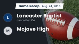 Recap: Lancaster Baptist  vs. Mojave High 2018