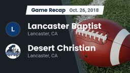 Recap: Lancaster Baptist  vs. Desert Christian  2018