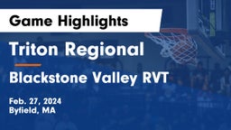 Triton Regional  vs Blackstone Valley RVT  Game Highlights - Feb. 27, 2024