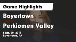 Boyertown  vs Perkiomen Valley  Game Highlights - Sept. 20, 2019