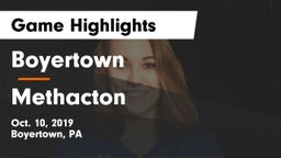 Boyertown  vs Methacton Game Highlights - Oct. 10, 2019