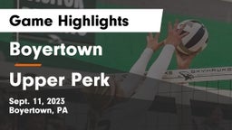 Boyertown  vs Upper Perk Game Highlights - Sept. 11, 2023