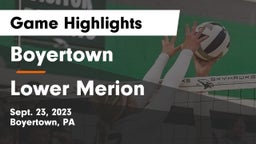 Boyertown  vs Lower Merion  Game Highlights - Sept. 23, 2023
