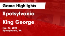 Spotsylvania  vs King George  Game Highlights - Jan. 13, 2023