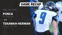 Recap: Ponca  vs. Tekamah-Herman  2016