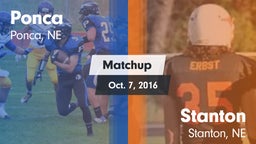 Matchup: Ponca  vs. Stanton  2016