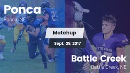 Matchup: Ponca  vs. Battle Creek  2017