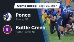 Recap: Ponca  vs. Battle Creek  2017