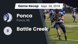Recap: Ponca  vs. Battle  Creek 2018