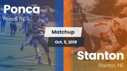 Matchup: Ponca  vs. Stanton  2018