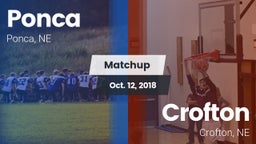 Matchup: Ponca  vs. Crofton  2018