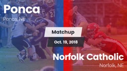 Matchup: Ponca  vs. Norfolk Catholic  2018