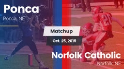 Matchup: Ponca  vs. Norfolk Catholic  2019