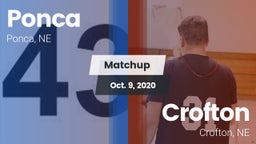 Matchup: Ponca  vs. Crofton  2020
