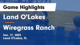 Land O'Lakes  vs Wiregrass Ranch  Game Highlights - Jan. 17, 2023
