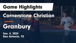 Cornerstone Christian  vs Granbury  Game Highlights - Jan. 4, 2024