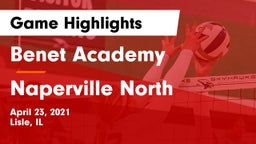 Benet Academy  vs Naperville North Game Highlights - April 23, 2021