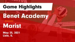 Benet Academy  vs Marist Game Highlights - May 25, 2021