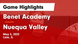 Benet Academy  vs Nuequa Valley Game Highlights - May 5, 2023