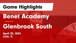 Benet Academy  vs Glenbrook South  Game Highlights - April 20, 2024