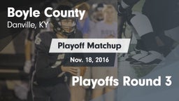 Matchup: Boyle County High vs. Playoffs Round 3 2016