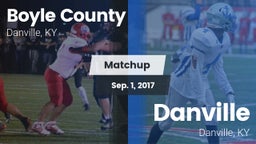 Matchup: Boyle County High vs. Danville  2017