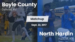 Matchup: Boyle County High vs. North Hardin  2017