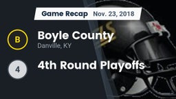 Recap: Boyle County  vs. 4th Round Playoffs 2018