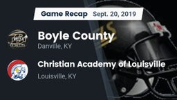 Recap: Boyle County  vs. Christian Academy of Louisville 2019