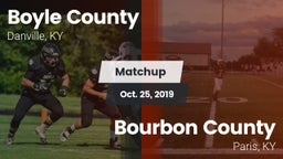 Matchup: Boyle County High vs. Bourbon County  2019