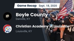 Recap: Boyle County  vs. Christian Academy of Louisville 2020