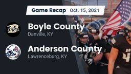 Recap: Boyle County  vs. Anderson County  2021