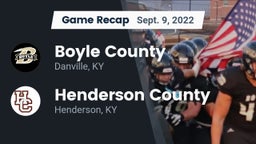 Recap: Boyle County  vs. Henderson County  2022