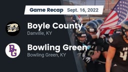 Recap: Boyle County  vs. Bowling Green  2022