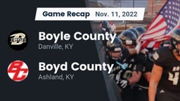 Recap: Boyle County  vs. Boyd County  2022