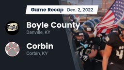 Recap: Boyle County  vs. Corbin  2022