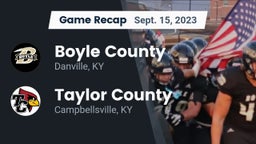 Recap: Boyle County  vs. Taylor County  2023