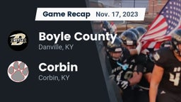 Recap: Boyle County  vs. Corbin  2023