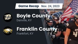 Recap: Boyle County  vs. Franklin County  2023