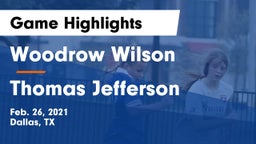 Woodrow Wilson  vs Thomas Jefferson  Game Highlights - Feb. 26, 2021